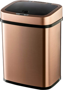Ninestars DZT-12-5 Bedroom or Bathroom Automatic Touchless Infrared Motion Sensor Trash Can