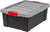 IRIS USA, Inc. SIA-10 BLK/EL GRY/BR RED IRIS Store-It-All Tote 10 Gallon, Black, 11.75 GAL