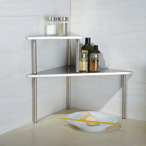 Cook N Home 2-Tier Stainless Steel Counter Storage Shelf Organizer