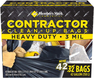 Member's Mark Member's Mark Commercial Contractor Clean-up Trash Bags (42 Gal., 42 Ct.)