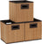Household Essentials 3 Pack. Premium Fabric Storage Cubes
