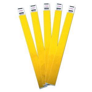 ADVANTUS Crowd Management Tyvek Wristbands, Sequentially Numbered, Yellow, Pack of 500 (75512)