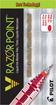 PILOT V Razor Point Liquid Ink Markers, Extra Fine Point, Red Ink, 12-Pack (11022)