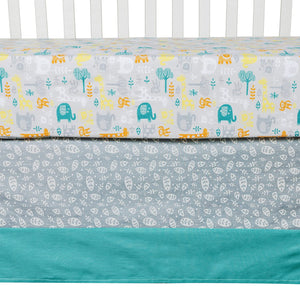 Trend Lab 6 Piece Crib Bedding Set, Lullaby Jungle