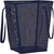 Household Essentials Blue Tapered Square Mesh Collapsible Laundry Hamper with Handles