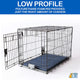 Cozy Pet Weather Resistant Dog Bed Kennel Pad Crate Mat Navy 16 X 26 Inches