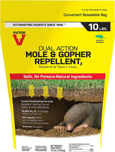Victor M7002-2 Mole & Gopher Repellent, Yellow