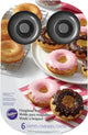 Wilton 6-Cavity Doughnut Baking Pan, Makes Individual Full-Sized 3 3/4" Donuts or Baked Treats, Non-Stick and Dishwasher Safe, Enjoy or Give as Gift, Metal (1 Pan)