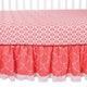 Trend Lab Shell 3 Piece Crib Bedding Set, Coral/White