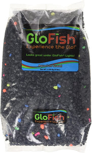 GloFish Aquarium Gravel, Black with White Fluorescent