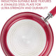 Rachael Ray Create Delicious Nonstick Multi-Pot/Steamer Set, 3 Piece, Red Shimmer