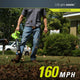 Greenworks 7 Amp Single Speed Corded Blower