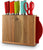 Fiesta Block and Cutting Board, 12-Piece Solid Cutlery Set
