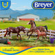 Breyer Freedom Series (Classics) Pony Power 3 Horse Playset | Model Horse Toy | 1:12 Scale (Classics) | Model #62200