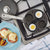 Farberware - 20319 Farberware Nonstick Dishwasher Safe Egg Poacher Pan/Skillet with 4 Poaching Cups and Lid, 8 Inch, Gray