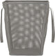 Household Essentials Tapered Square Mesh Collapsible Laundry Hamper with Handles| Grey