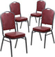 Flash Furniture HERCULES Series Crown Back Stacking Banquet Chair