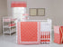 Trend Lab Shell 3 Piece Crib Bedding Set, Coral/White