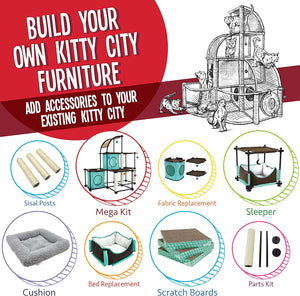 Kitty City Claw Mega Kit Cat Furniture, Cat Sleeper, Corrugate Cat Scratcher
