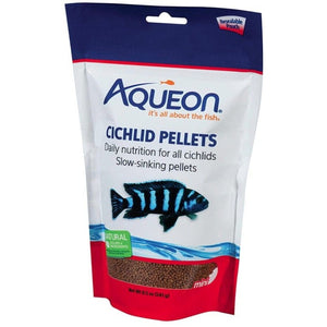 Aqueon Mini Cichlid Food Pellets - 8.5 oz