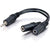 3.5mm Stereo Male To 3.5mm Stereo Female Y-Cable