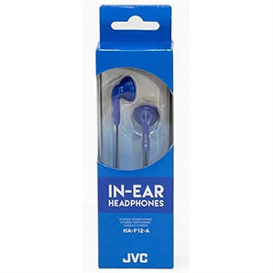 JVC Wired earbud headphone with powerful 13.5mm driver Unit, and 1.2m Tangle Resistant Cord (Blue)
