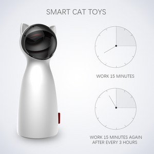 Automatic Cat Toy Laser Pointer For Cats Adjustable 5 Models Puntero Laser Chat Jouet Funny Electric Laserlampje Kat Dog