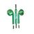 In-Ear Wired Stereo Earbuds with Microphone (Green)