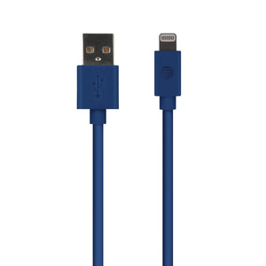 PVC Charge and Sync Lightning(R) Cable, 10 Feet (Blue)