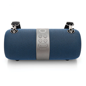 CBT60 14-Watt Waterproof True Wireless Stereo Bluetooth(R) Rechargeable Speaker with Power Bank and Shoulder Strap (Blue)