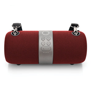 CBT60 14-Watt Waterproof True Wireless Stereo Bluetooth(R) Rechargeable Speaker with Power Bank and Shoulder Strap (Red)