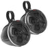 Waterproof 800-Watt 2-Speaker Bluetooth(R) ATV-Marine Powered Waketower Speaker System with RGB Lights and Remote