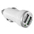 2.1-Amp 2-Port USB-A Car Charger (White)