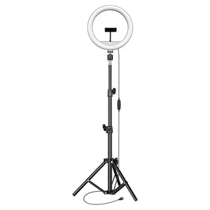 PRO Live Stream LED Selfie RGB Ring Light with Floor Stand (12-Inch, 208 LEDs)