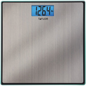 Easy-to-Read 400-lb Capacity Stainless Steel Bathroom Scale